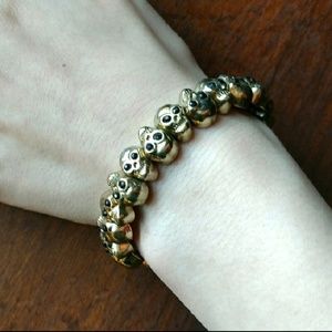 Gold Skull Bracelet